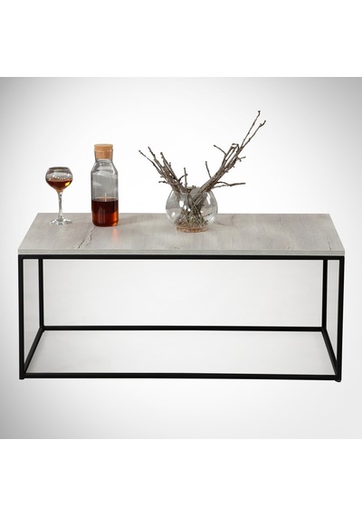 Cosco Orta Sehpa Metal & Orta Masa Deniz Meşe / Metal Ayaklı
