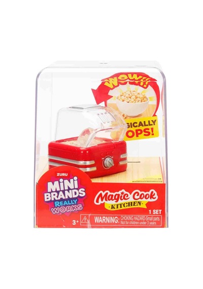 Mini Brands Magic Cook Kitchen Patlamış Mısır Makinesi Mini Mutfak Seti Çalışan Minyatür Oyuncak 3+