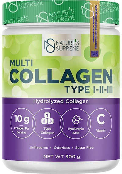 Natures Supreme Multi Collagen Powder 300 Gr Aromasız