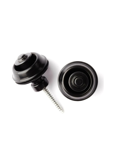 Jim Dunlop Straplock Geleneksel Set - Siyah