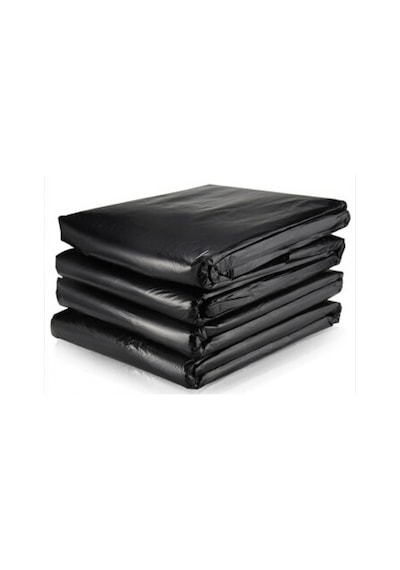 Endüstriyel Jumbo Boy Dökme Çöp Torbası Siyah 250 Mikron Kalın 25 KG 80 x 100 CM