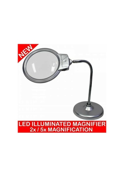 Hitteknoloji Işıklı Büyüteç Masa Lambası, 130 Mm Mercek, Çalışma Ve Okuma Lambası