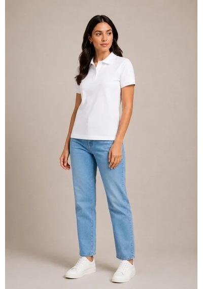 Butik İstanbul Polo Yaka Pike Kumaş Düğmeli Basic Tişört Günlük Rahat - Beyaz Butik İstanbul Polo Yaka Pike Kumaş Düğmeli Basic Tişört Günlük Rahat - Beyaz