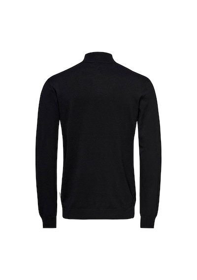 Only & Sons Onswyler Lıfe Reg 14 Half Zıp Knıt Noos Erkek Black Kazak - 22021264 Siyah