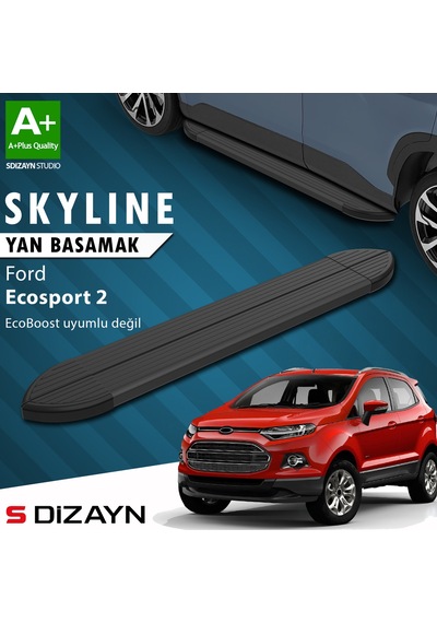 S-dizayn Ford Ecosport 2 Skyline Siyah Yan Basamak 173 Cm 2012-2022 A+ Kalite