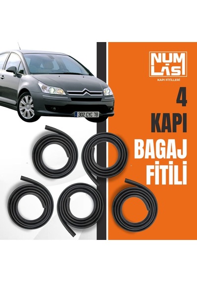 Citroen C4 1.nesil 4 Kapı + Bagaj Fitili-a Kalite-numlas-nm3450