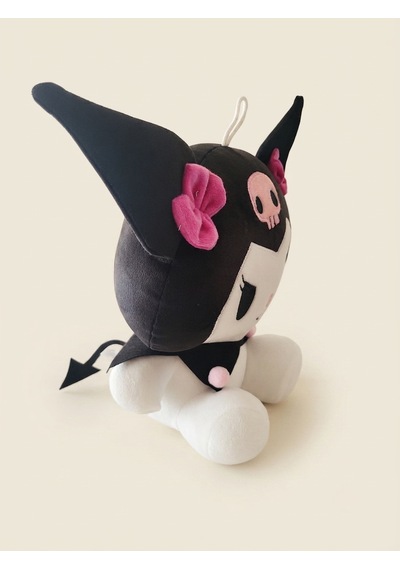 Peluş Kuromi -30cm -siyah Siyah-beyaz