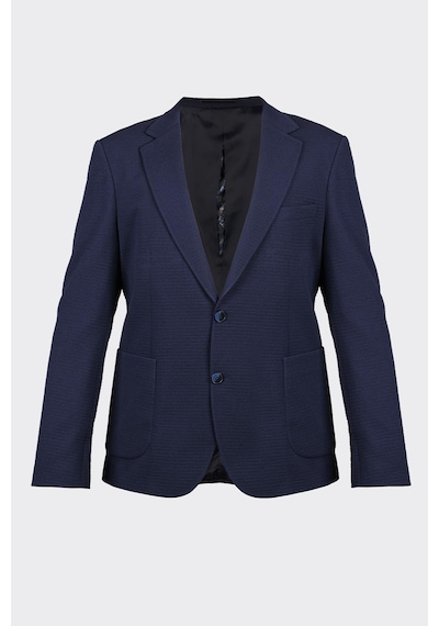 Lacivert Casual Slim Fit Bi-stretch Ceket Laci