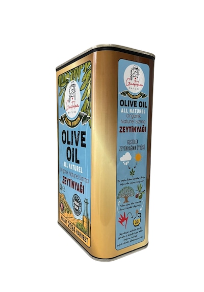 Gustolea Nature Organik Bebek Soğuk Sıkım Naturel Sızma Zeytinyağı 3 L
