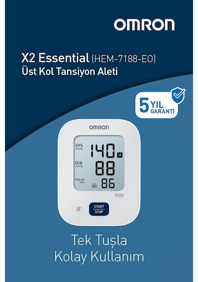 Omron X2 Essential Üst Koldan Ölçer Dijital Tansiyon Aleti