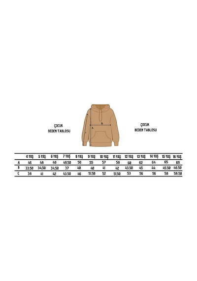 Fyk Kids Kapüşonlu Kedi Baskılı Sweatshirt Siyah