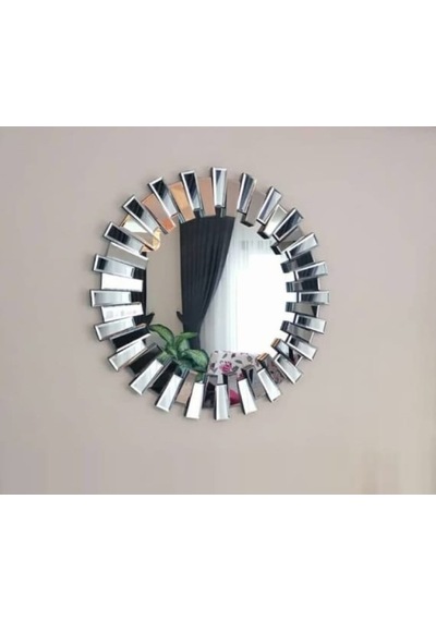 Sadeceonda Piyano Duvar Ayna 70Cm - Gümüş