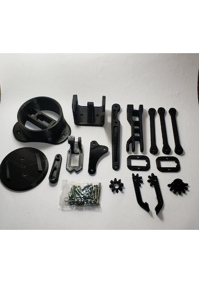Robotdiyarı-Arduino Robot Kol Plastik Seti + Vida Seti