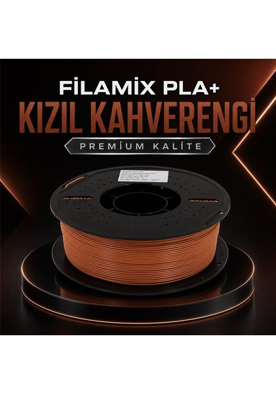 Filamix Pla+ Kızıl Kahverengi Filament 1,75 Mm 1 Kg Plastik Makara