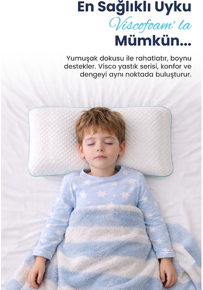 Viscofoam ViscoKidz Ortopedik Çocuk Yastığı Visco Yastık 67.5x33x6cm