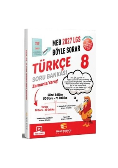 2027 8. Sınıf Türkçe Soru Bankası Sinan Kuzucu