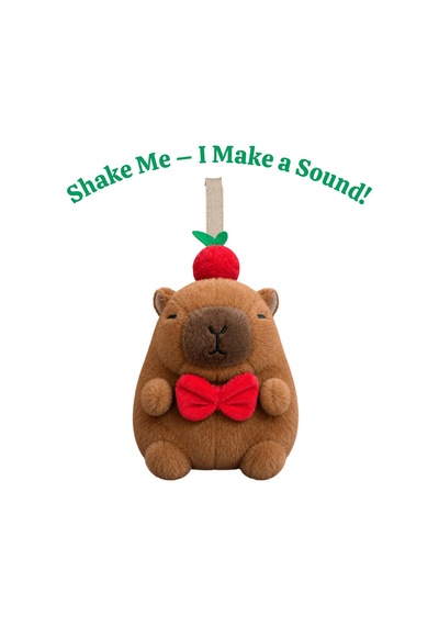Capybara Peluş Anahtarlık 13 Cm Kahverengi 4675