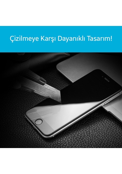 Apple Uyumlu  iPhone 6S Plus 4D Kavisli Full Cam Kırılmaz Koruyucu 6 Pl