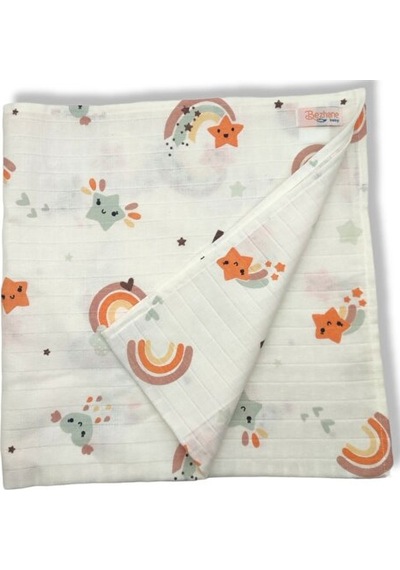 Çok Amaçlı Bebek Müslin Bezi Battaniye 73 Cm X 73 Cm
