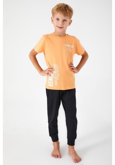 Roly Poly 3041 Venice Beach Erkek Çocuk Kısa Kol Pijama Takım 001