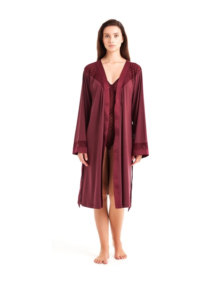Blackspade Kadın Sabahlık 51603 - Bordo