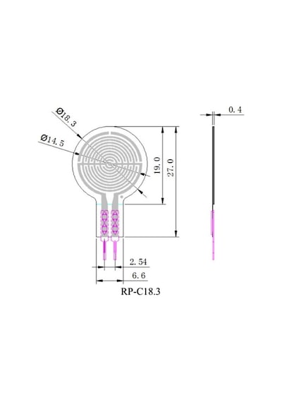 Kuvvet Sensörü Rp-C18.3-St Basınç Algılama Sensörü Pressure Force