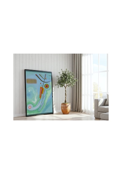 Modern Sanat Kandinsky Hafif Çerçevesiz Poster 21x30 Cm A4 Tablo Modern Sanat Ekspresyonizm