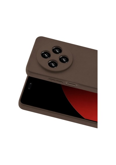 Xiaomi Redmi 14c Kılıf First Silikon - Kahverengi