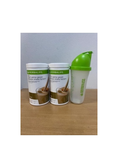 Herbalife Besleyici Shake Çikolata Aromalı 2adet Karıştı Shaker