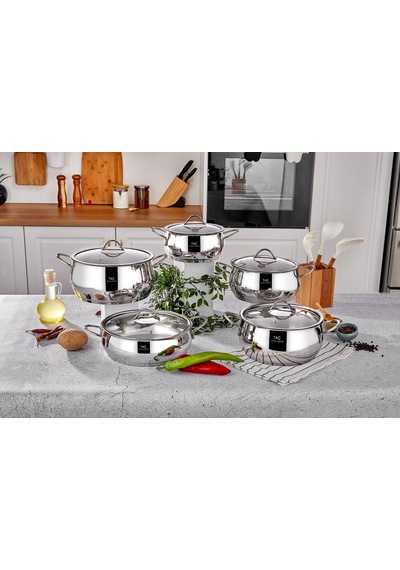 Taç Bengü 10 Parça İdeal Cook Tencere Seti