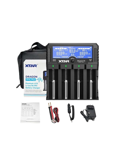 Xtar Dragon Vp4 Plus Pil Şarj Aleti Li-ıon & Ni-mh Akıllı Şarj Cihazı
