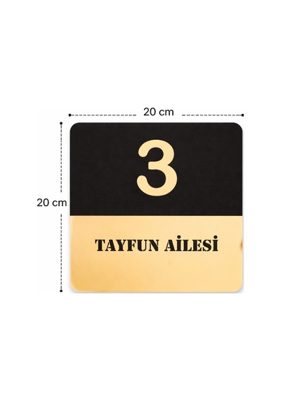 Dış Kapı Süsü Şık Ve Sade Kişiye Özel No03