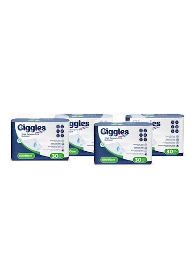 Giggles 60x90 Yatak Koruyucu Örtü 30'lu 4 Paket 120 Adet