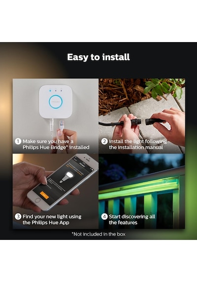Philips Hue Outdoor Renkli Akıllı Led Şerit 5mt