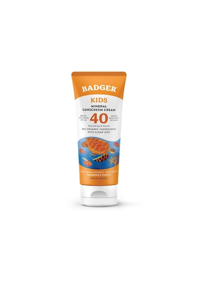 Badger Clear Zinc Çocuk Güneş Kremi SPF40 (Kolay Sürülüm) 87 mL