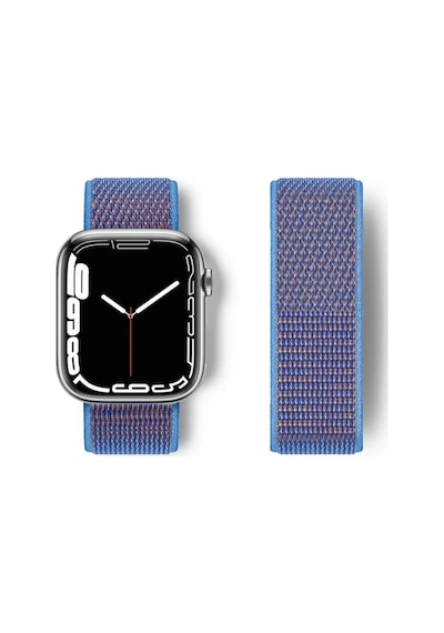 Newface Apple Watch 42mm Hasırlı Cırtcırtlı Kordon - Mor Diğer