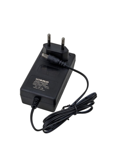 Weko 12 Volt 1 Amper 10 Watt Priz Tipi Adaptör 5.5x2.5 Uçlu Güvenlik Kamerası Led Şarjlı El Aletleri Adaptörü