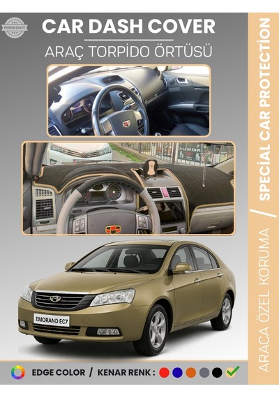 Geely Emgrand Ec7 2009-2017 Torpido Örtüsü Ön Göğüs Koruma Torpido Koruma Çatlamayı Önler - 810 Stiloto