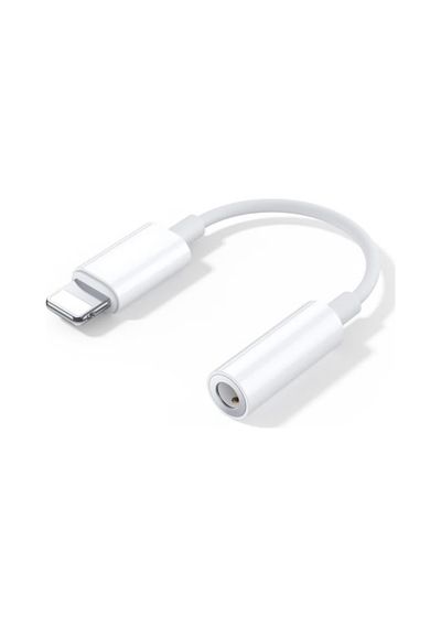 Lexroo Ac- Lightning To 3.5mm Aux Çevirici Ses Adaptörü - Beyaz