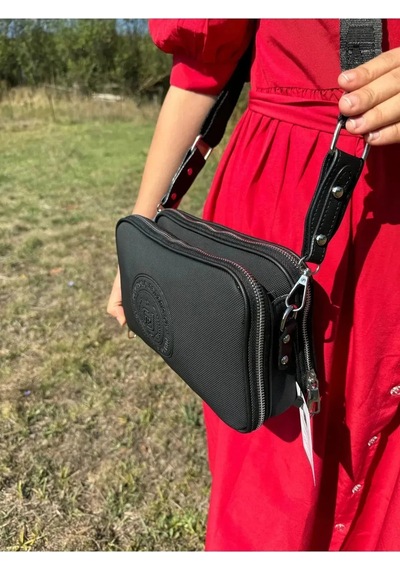 Just Polo Kadın Yeni Sezon Gofraj Baskılı Omuz Çantası 232053mh Siyah 09004648
