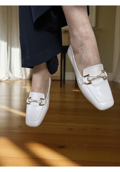 Aska Shoes Günlük Tokalı Babet 2025aska005 Bej