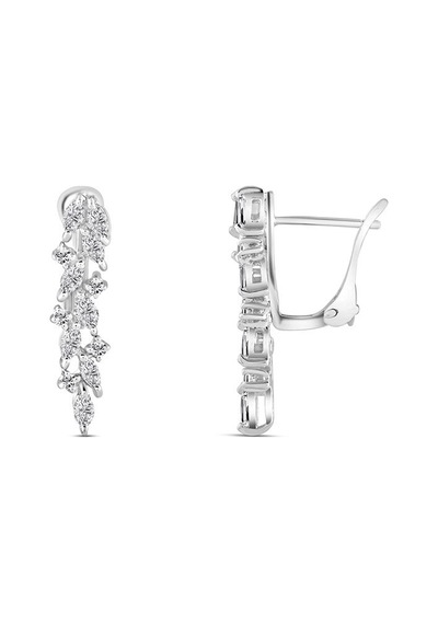 1.00 Karat Pırlanta Küpe - Hrd Sertifikalı 66326578