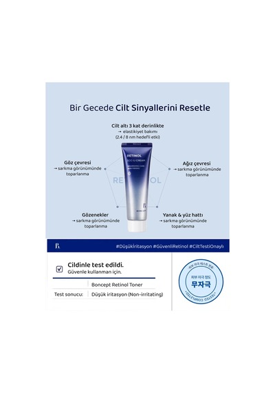 Retinol Ve Bakuchiol İçeren Kırışıklık Ve Leke Kremi Retinol Shot 500 Iu Cream 50 Ml