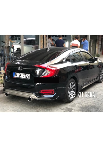 Kit Garaj Honda Civic Fc5 Turbo Arka Tampon Ek Arka Ek 2016-2021 Boyasız