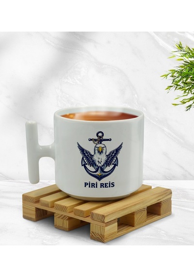 Bk Gift Kişiye Özel Tekne Marin Ve Denizcilik Tasarımlı T Kulplu Middle Kupa-1, Arkadaşa Hediye Kobitmeyencom33391 Bk Gift