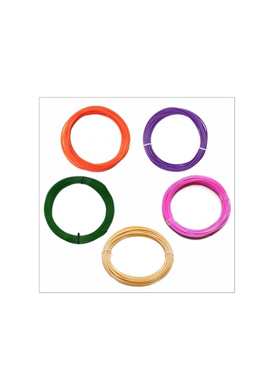 3d Kalem İçin Ara Renkler Turuncu,mor,yeşil,pembe,ten Rengi Pla Filament Seti