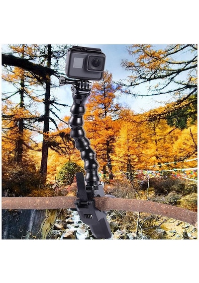 Gopro Aksiyon Kamera Flex Yılan Kelepçe Evrensel Kol 8 Bölümlü