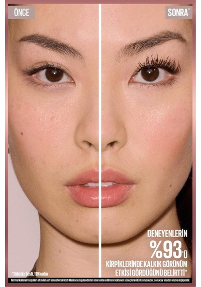 Lash Sensational Body Maskara - Hacimli Ve Gün Boyu Kalkık Görünen Kirpikler Electro Black