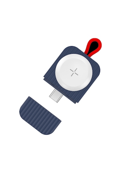 Rock W26 Apple Uyumlu iOS Watch Magsafe Taşınabilir Usb Şarj Cihazı Mavi Type-c