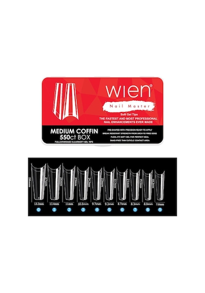 Yeni Nesil Protez Tırnak Jel Tips Soft Gel Tips Medium Coffin 550 Adet